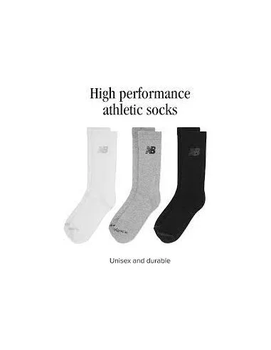 Calcetin Performance Cotton Cushioned Crew Socks 3 Pack
